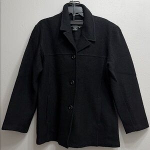 Bernardo Essentials 100% Wool Coat in Black